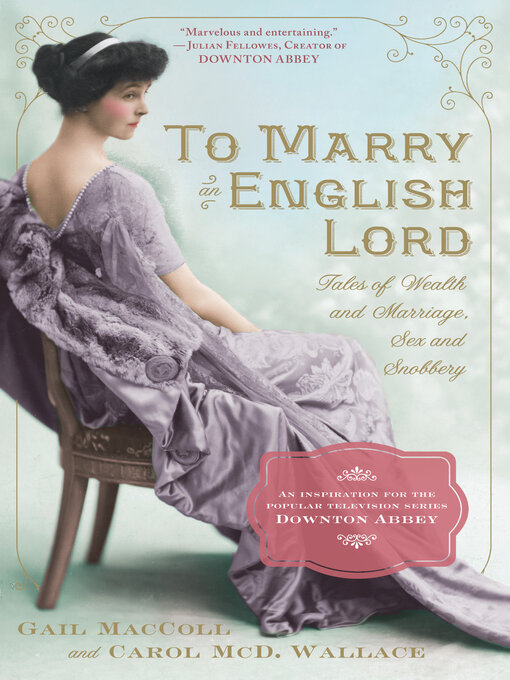 Cover image for To Marry an English Lord
